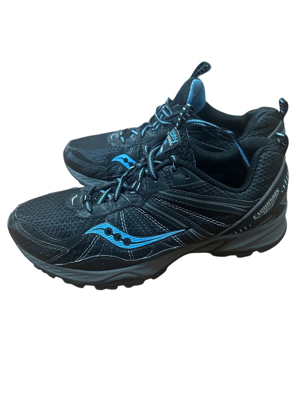 Saucony Black and Blue Women's Sneakers